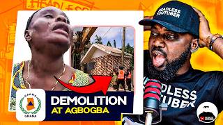 DRAMA!!! Woman Refuses To Move as Demolition Team Arrives to Break her House 