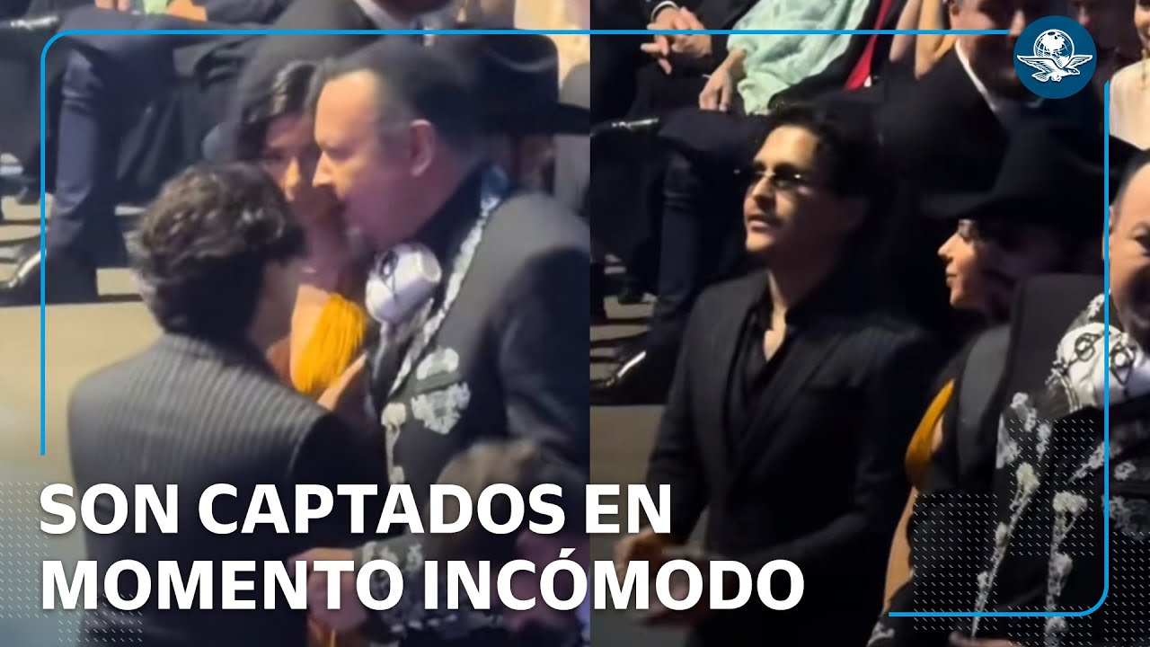 ¡Tenso momento en los Latin Grammy! Nodal no menciona a Ángela en su discurso