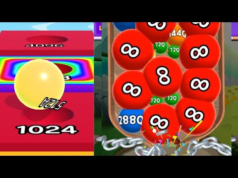 2048 | Max Levels  - Laser Bubbles 3D vs Ball Run 2048 gameplay walkthrough 😎 👌 👍 #cutiepie22yt