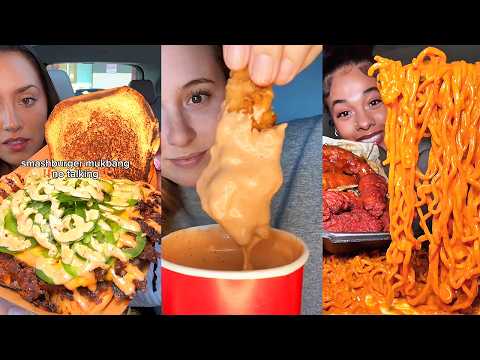 Asmr EATING 🍔| 267 | Raising Cane's, McDonald’s McCrispy Chicken Strips, Biscoff ice cream and more!