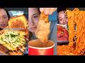 Asmr EATING 267 Raising Cane S McDonald S McCrispy Chicken Strips Biscoff Ice Cream And More