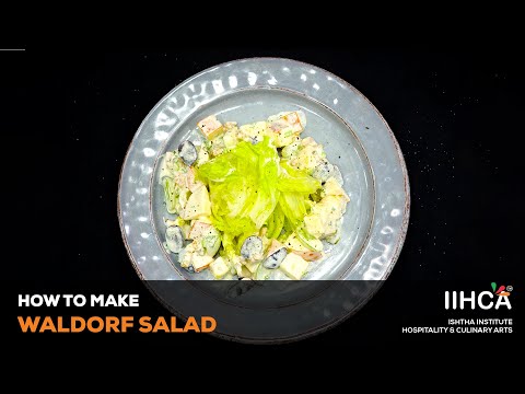 HOW TO MAKE WALDORF SALAD || IIHCA KHATIMA HEALTHY FOOD