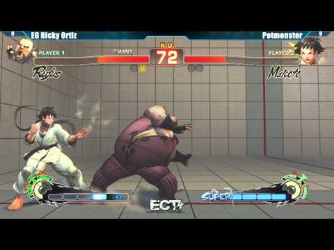 SSF4 AE2012 EG Ricky Ortiz vs Potmonster - ECT4 Tournament