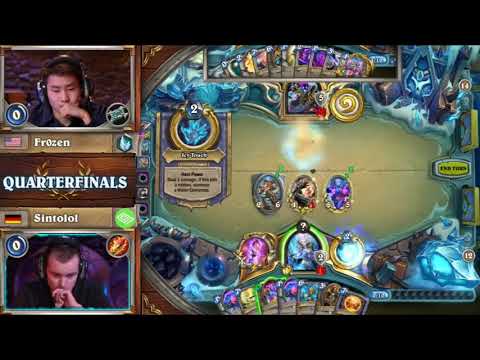 Fr0zen vs Sintolol Hearthstone World Championship 2018 QuarterFINAL
