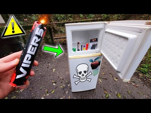 How many firecrackers can a refrigerator survive? (goes wrong) [reupload]