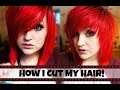 How I Cut My Hair Choppy Fringe Layers