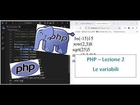 Corso PHP base (facile): lezione2 -  le variabili
