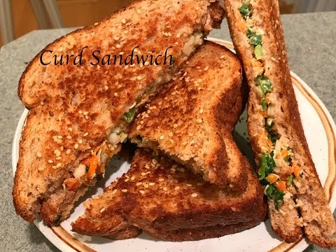 Curd Sandwich Recipe | Yogurt Sandwich | Kids lunch box recipe | Dahi Veg Sandwich | RecipeBook Video