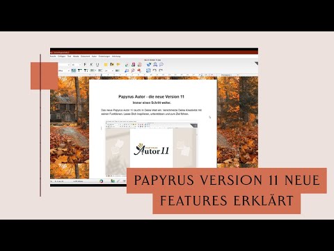 Papyrus Version 11 neue Features leicht erklärt!