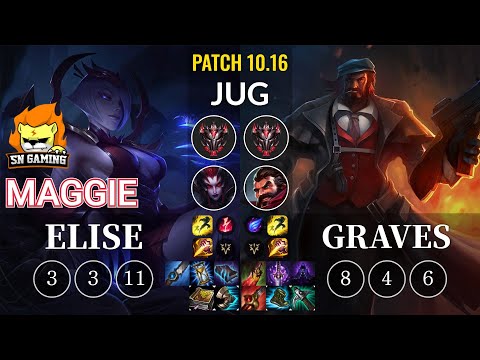 SN Maggie Elise vs Graves Jungle - KR Patch 10.16
