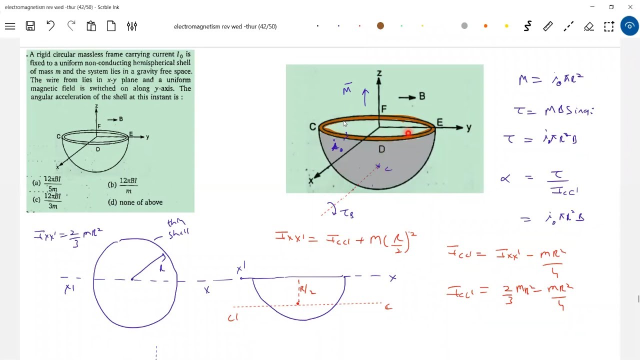 Numericals on Electromagnetism (rev fri