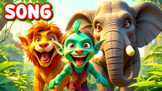 Safari Animal Sounds Song I Goblins Going on a Safari I Nursery Rhyme I Learning Song for Toddlers
