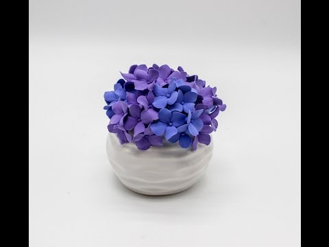 DIY Deco Clay Flower Tutorial | How to make Hydrangeas