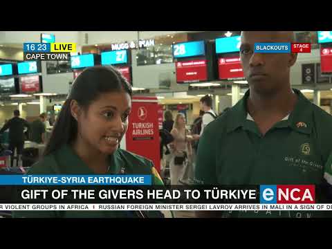 Gift of The Givers to lend hand to Turkiye earthquake victims