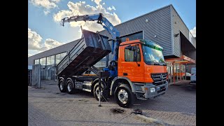 Camião polibenne Mercedes-Benz Actros 3241 8X4 Containersysteem/ 20T HMF crane/ Manual a venda - Imagem 4 | Autoline PT Camião polibenne Mercedes-Benz Actros 3241 8X4 Containersysteem/ 20T HMF crane/ Manual | Imagem 4 - Autoline