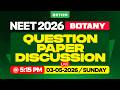 NEET 2026 Question Paper Discussion Botany Xylem NEET