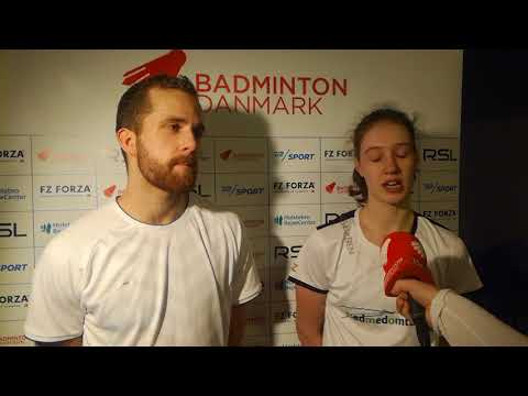 Frederik Colberg og Line Christophersen vinder første kamp ved DM