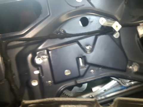 Mercedes Benz ML320 Window regulator installation.  Mercedes Benz ml class window stuck noise broken