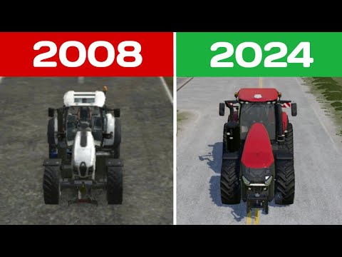 Evolution of Farming simulator from 2008 to 2024 | graphic evolution
