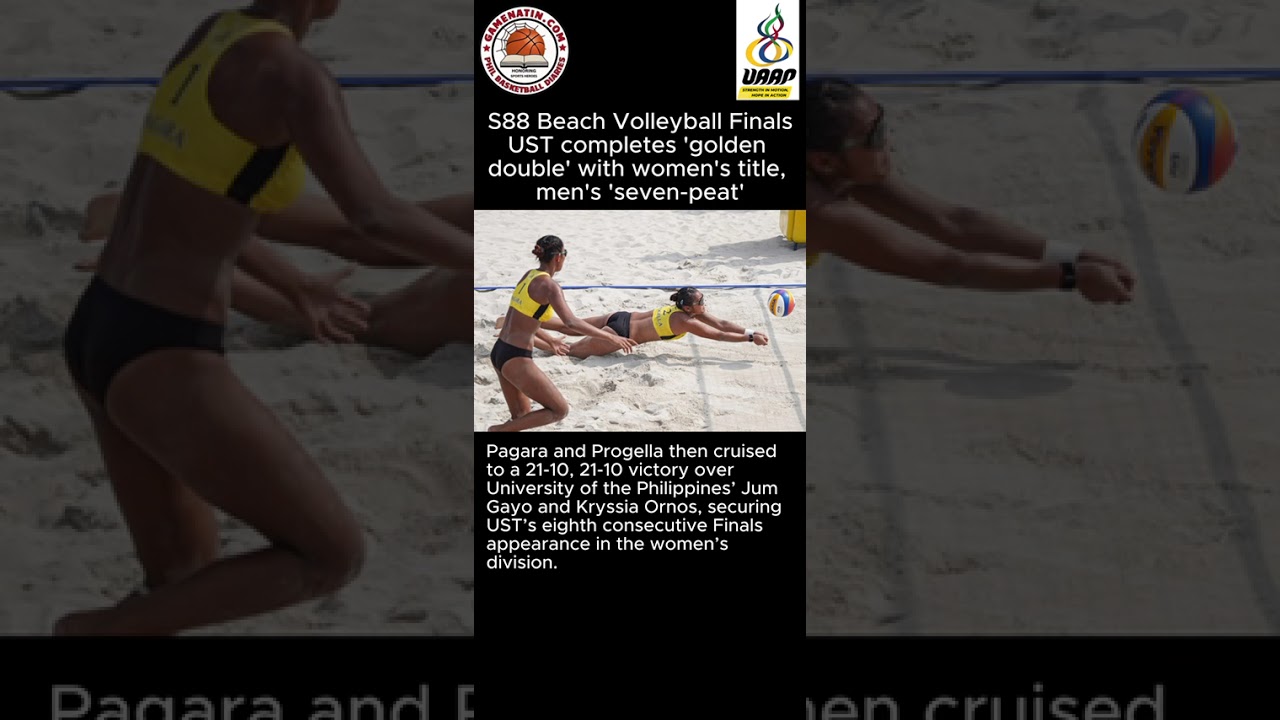 UAAP Beach Volleyball: UST brings home men's and women's beach volleyball crowns