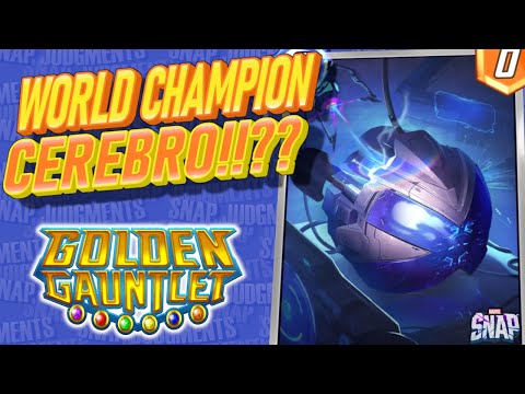 CEREBRO IS YOUR WORLD CHAMPION DECK! Marvel Snap Golden Gauntlet