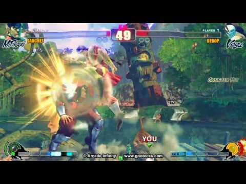 Arcade Infinity SF4 Ranbat 1.4 Losers 5B - Sanchez (BI) vs Bebop (VE)
