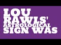 What Was Lou Rawls Birthday