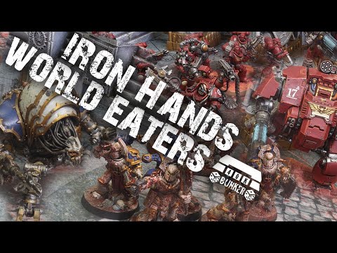 Warhammer 40K Matched Play Battle Report : World Eaters VS Iron Hands - 1000pts