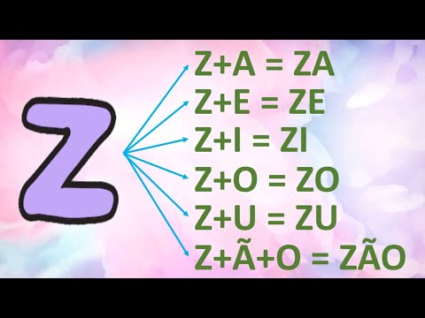 Família silábica da letra Z - Alfabetização