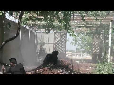 اشتباكات بين عناصر كتيبة درع محمد وقوات النظام في مدينة الرستن في ريف حمص