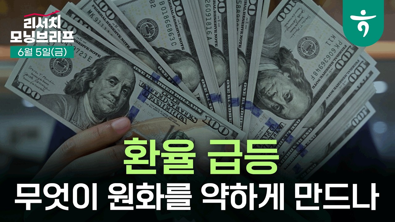 달러-원 환율 급등, 무엇이 원화를 약하게 만드나 I 260605 하나증권 리서치센터 모닝브리프