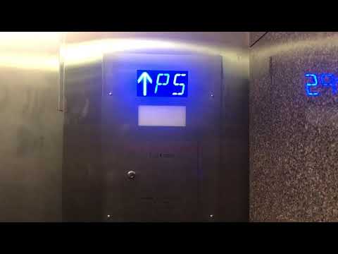 Strange Modernized Otis Hydraulic Elevator at 80 Main Street Parking Garage In Hamilton ON