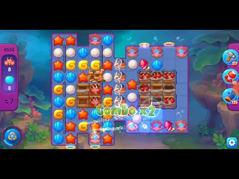 Fishdom. 8556 super hard level no boosters and diamonds. 11 moves