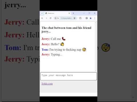 Tohla chat between Tom and Jerry! #tohla #omegle #funny #work #tom #jerry