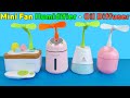 Mini Fan With Humidifier Night Led Light Oil Diffuser Mist Portable Unboxing And Review