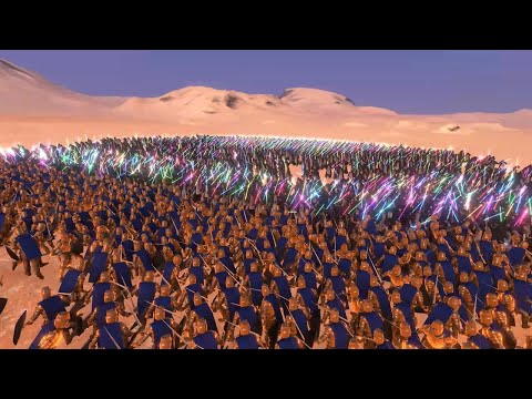 2000 Laser Knight's vs 2000 Golden Knight's | Ultimate Epic Battle Simulator |