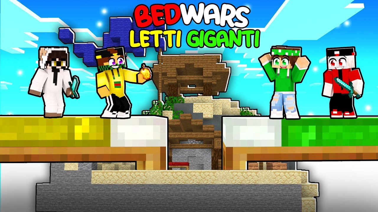 BEDWARS 2 vs 2 MA IL LETTO è L'ISOLA - MARCY RS vs NICO LOCO MINECRAFT ITA