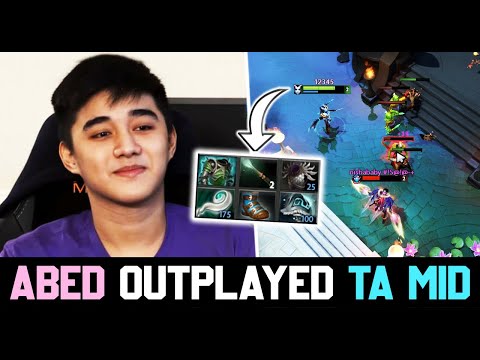 ABED is back after 1week+ of rest when He reach 11,000 MMR - Outplayed Mid TA DOTA 2