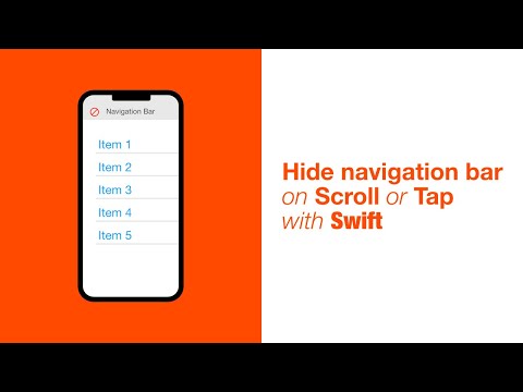 How To Hide Navigation Bar In Xcode