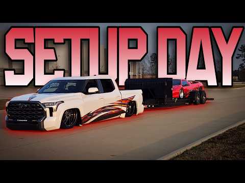 Aufbautag für den Lone Star Throwdown 2026 | Conroe, Texas | Größte Custom-Truck-Show der Welt