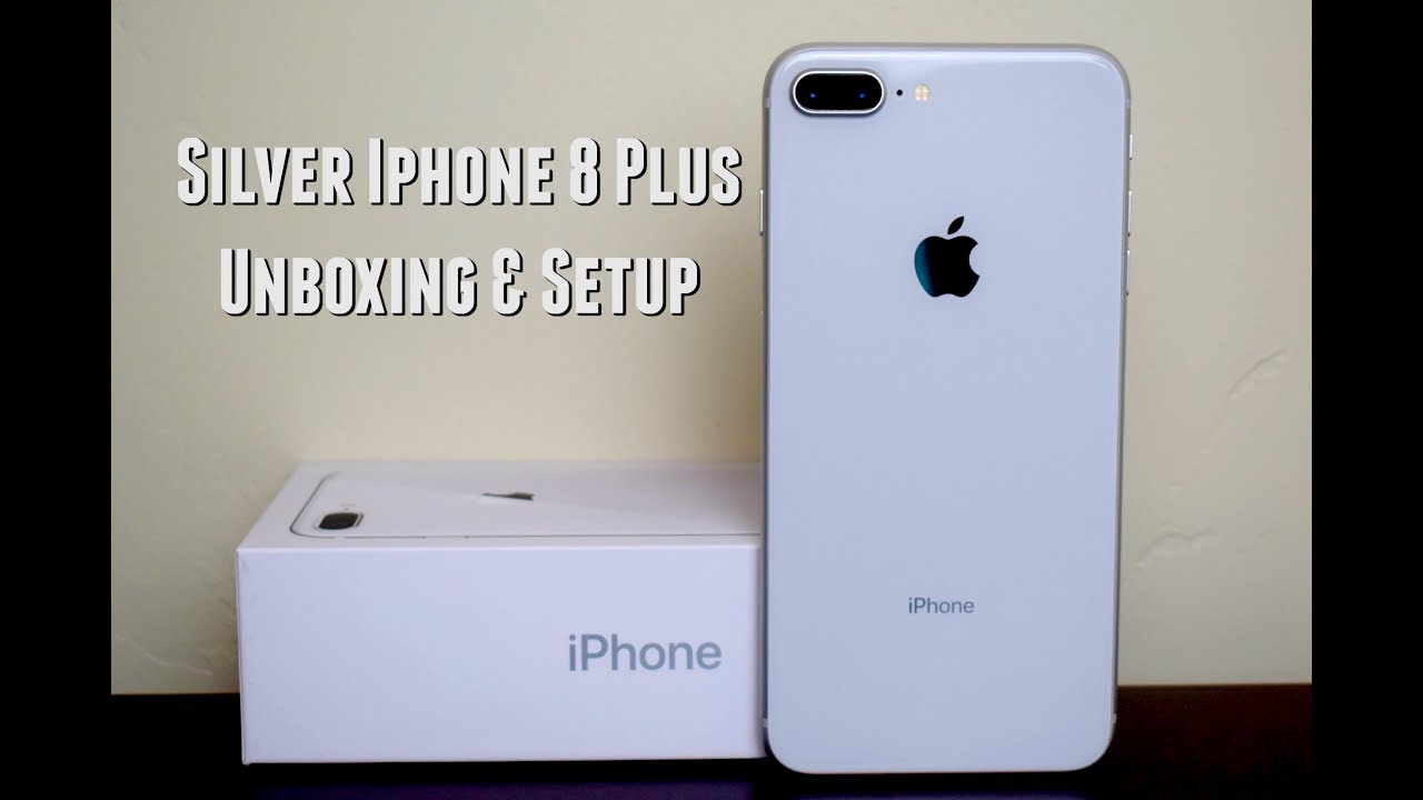 Silver iPhone 8 Plus Unboxing & Setup