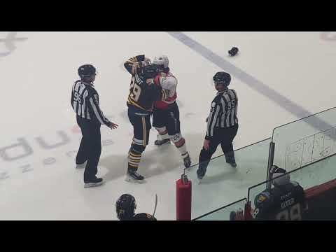 Fight/Bagarre Xavier Pouliot vs Danick Paquette 2 novembre 2025
