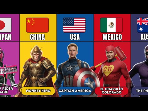 Superheroes From Different Countries