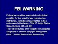 Big Idea FBI Interpol Warning Screens 2001 2003