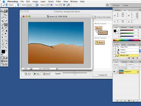 Making Backgrounds (Part 1 of 4) (Greenfoot programming)