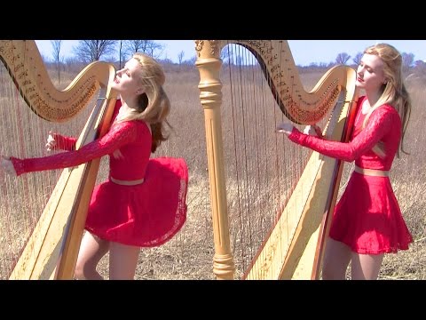MY IMMORTAL (Evanescence) Harp Twins - Camille and Kennerly HARP ROCK