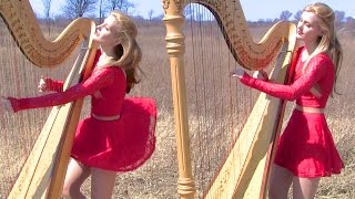 MY IMMORTAL (Evanescence) Harp Twins - Camille and Kennerly HARP ROCK