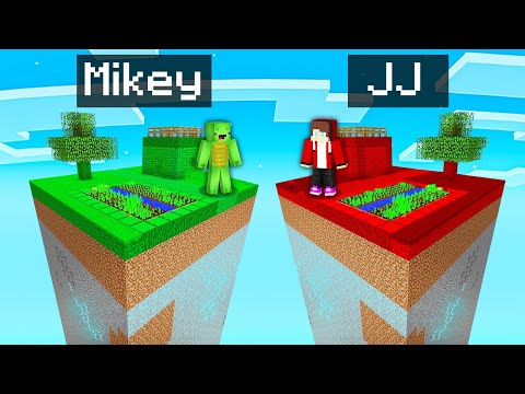 Mikey Chunk vs JJ Chunk Survival Battle in Minecraft Challenge - Maizen
