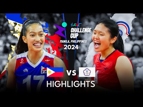 PHILIPPINES vs CHINESE TAIPEI | Highlights | AVC Challenge Cup 2024