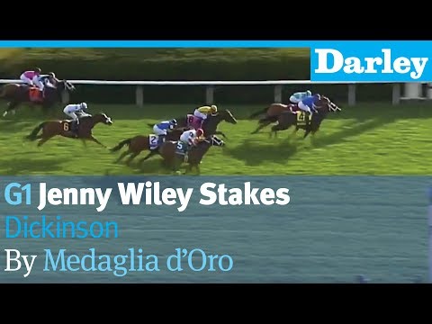 Dickinson by Medaglia d'Oro wins the G1 Jenny Wiley Stakes at Keeneland